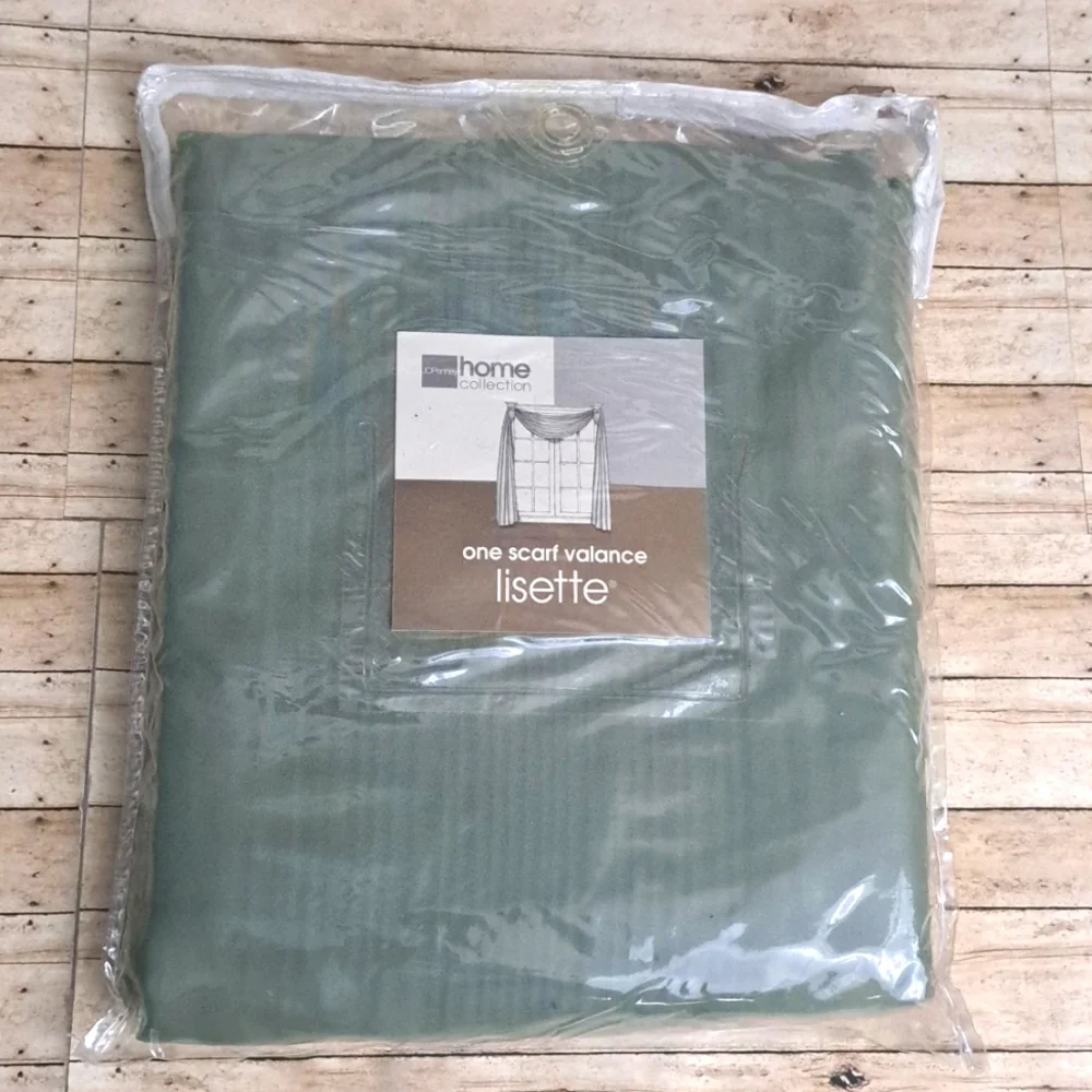 JC Penney LisetteOne Scsrf Valance Home Collection Sage 60